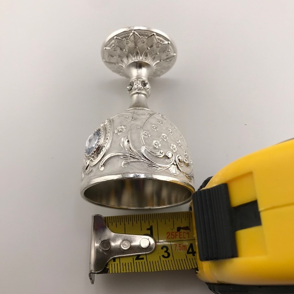 Vintage Metal Shot Glass Small Silver Goblet Gift Idea Home Decor - Picture 7 of 7